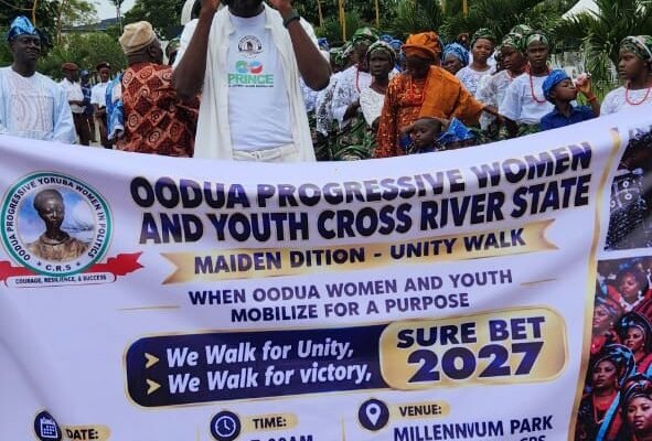 Cultural Harmony: Oodua Unity Walk Affirms Yoruba Community As Integral Part Of Cross River, Declares Support For Tinubu, Otu