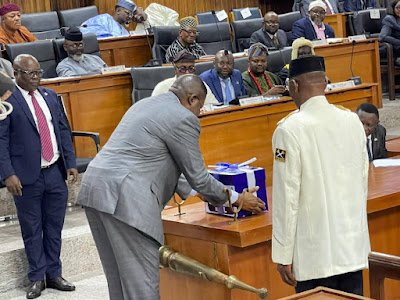 Gov Otu Presents N987.8bn 'Budget of Consolidation and Renewed Hope' to Cross River Assembly